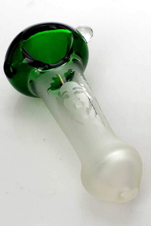 Sandblasted Picture glass hand pipes Glass Pipe ONE