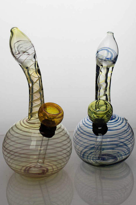 6 inches changing color glass water bong-Type 1619 - One Wholesale
