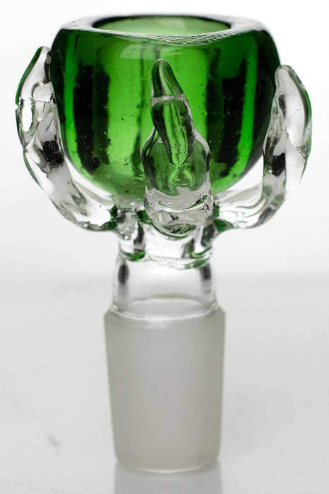 Talon shape glass bowl-Green - One Wholesale