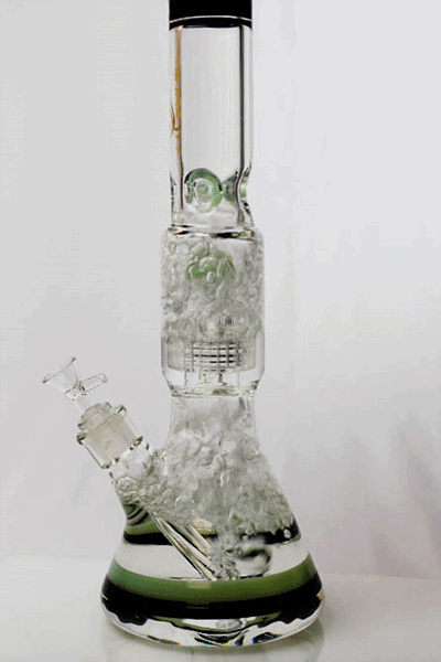 17" Genie shower head percolator glass water bongs ( GB20011 ) Beaker Bong ONE