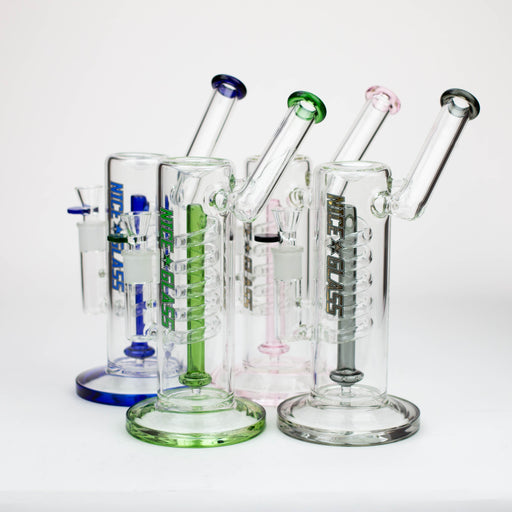NG-10.5 inch Spiral Perc Bubbler [YN1052] Glass Bong High-End Brands Glass