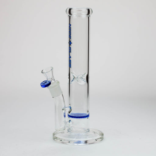 NG-12 inch Honeycomb Perc Straight [G108] Glass Bong High-End Brands Glass Blue
