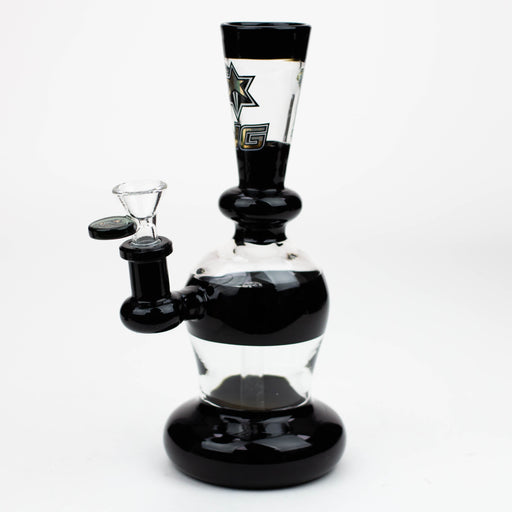NG- 9 inch Flared Neck Rig [TX0005] Glass Rig High-End Brands Glass Black