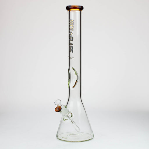 NG-18 inch Tall Flat Mouth Elbow Beaker [S303A] Glass Bong High-End Brands Glass Yellow