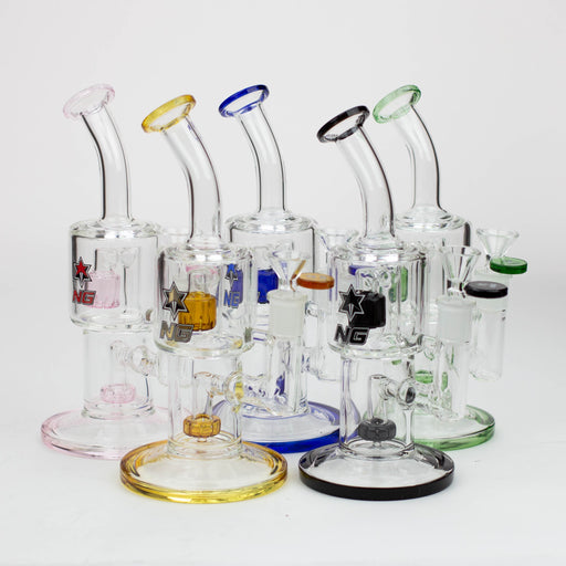 NG-8.5 inch Double Chamber Bubbler [XY574] Glass Bong High-End Brands Glass