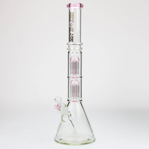 NG-19 inch Double 6-Arm Tree Beaker [S381] Glass Bong High-End Brands Glass Pink