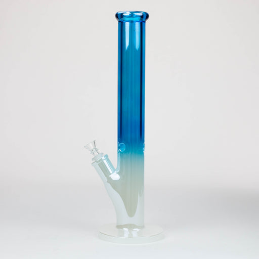 16" Electroplated Gradient Classic tube 9 mm glass bong [WP196] Straight Tube Bong ONE