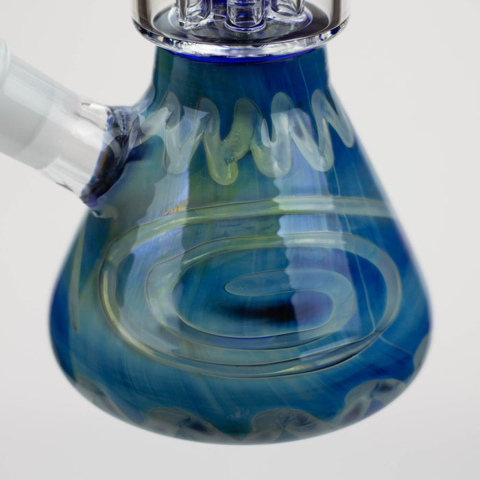 11" Silver fumed glass water bong [WP199]