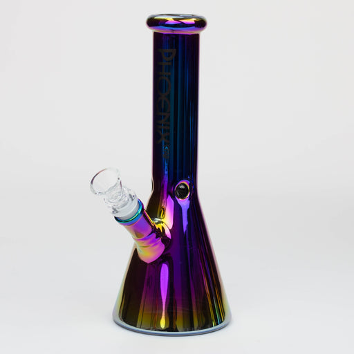 PHOENIX STAR -10" Electrooplated glass water bong [PHX135] Beaker Bong ONE Rainbow