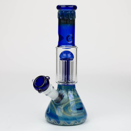 11" Silver fumed glass water bong [WP199] Beaker Bong ONE