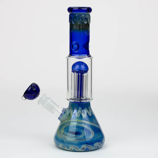 11" Silver fumed glass water bong [WP199] Beaker Bong ONE