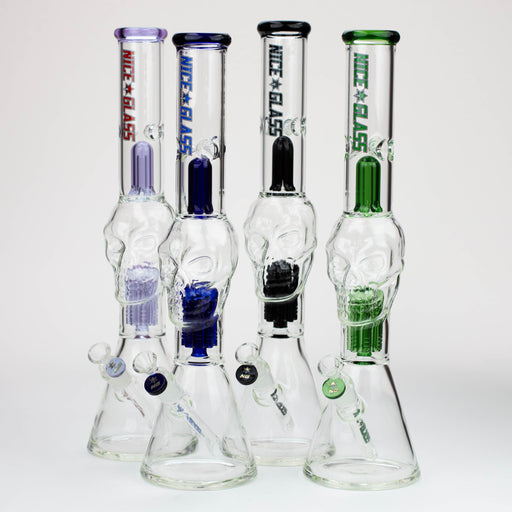 NG- 19 inch Skull Head 6-Arm Tree Perc Bong [Y007] Glass Bong High-End Brands Glass