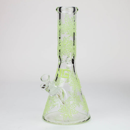 NG-13 inch 7mm Glow-In-The-Dark Leaves [ST011] Glass Bong High-End Brands Glass