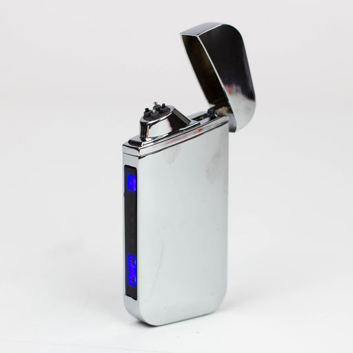 Fingerprint Recognition Double arc USB lighter - [MLT248] Lighter Canadian Distributor Silver