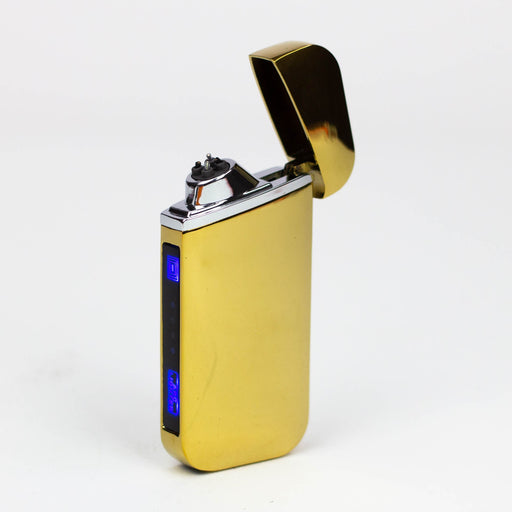 Fingerprint Recognition Double arc USB lighter - [MLT248] Lighter Canadian Distributor Gold