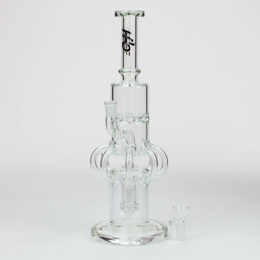 15" H2O Glass water recycle bong [H2O-32] Glass Bong Canadian Distributor