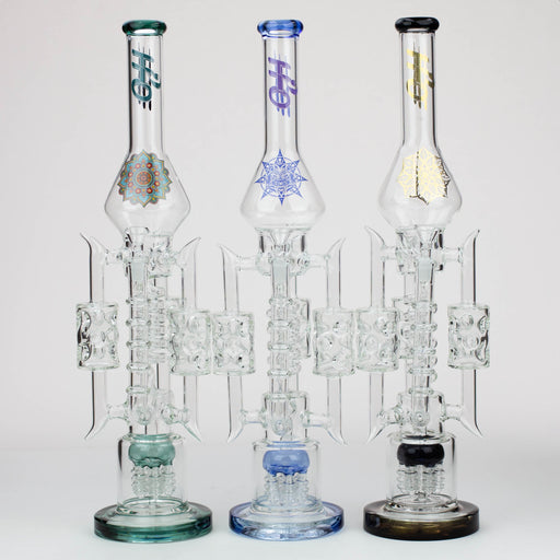21" H2O Coil Glass water recycle bong [H2O-19] Glass Bong Canadian Distributor