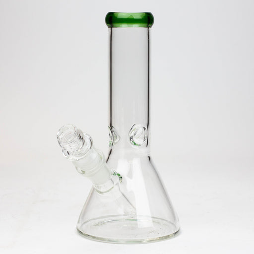 8" Classic beaker glass water bong Beaker Bong ONE Green