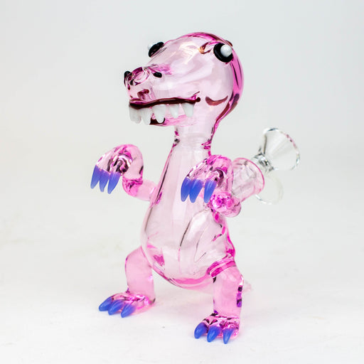 6" Dinosaur glass water bong Other Shaped Bong ONE Pink