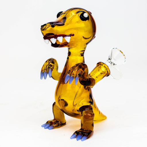 6" Dinosaur glass water bong Other Shaped Bong ONE Gold