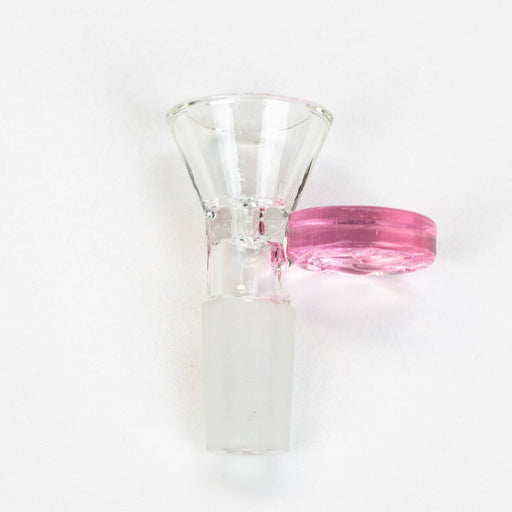 Leaf stamped bowl for 14 mm female Joint Bowl · Popper ONE Pink