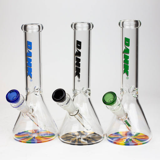9.5" DANK beaker glass water bong (Wide / Jagged) Glass Bong Northern Aurora Trading Ltd