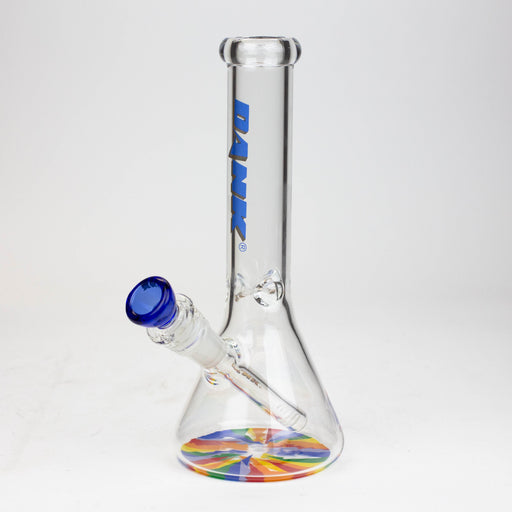9.5" DANK beaker glass water bong (Wide / Jagged) Glass Bong Northern Aurora Trading Ltd Blue