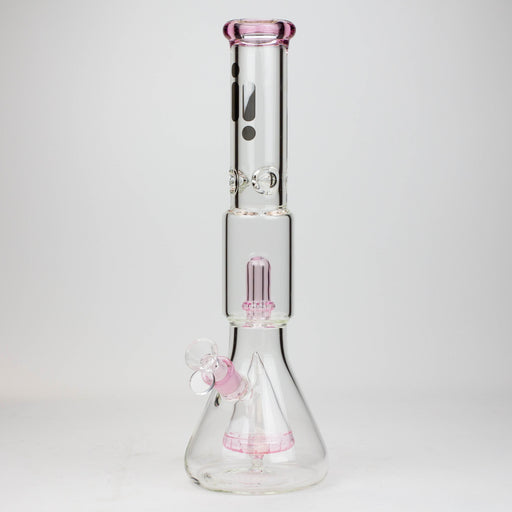 16" Infyniti showerhead percolator with Cone diffuser 7 mm glass bong Glass Bong ONE Pink