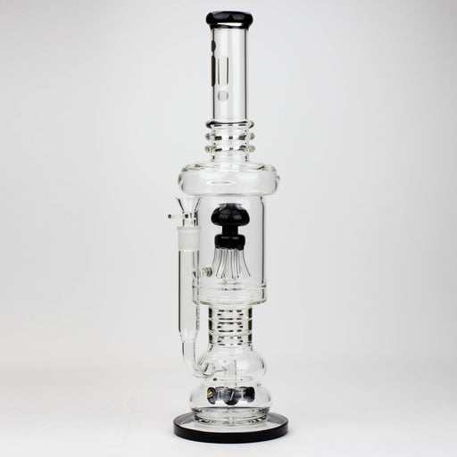 19" Infyniti 7mm flower Diff. and Reverse percolator glass bong Straight Tube Bong ONE