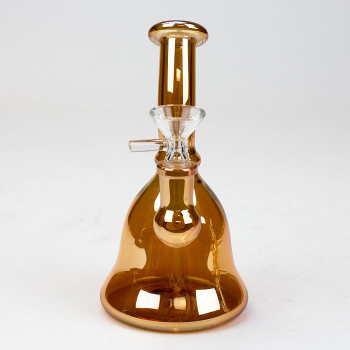 6" fixed 3 hole diffuser bell Metallic tinted bubbler [V16]