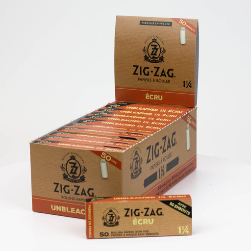 Zig Zag Unbleached 1 1/4 Paper and Unbleached Tips - 24 packs 1 - 1/4" Size ONE