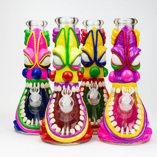 12.5" Resin 3D artwork 7mm glass beaker water bong [TS109] Resin Bong ONE