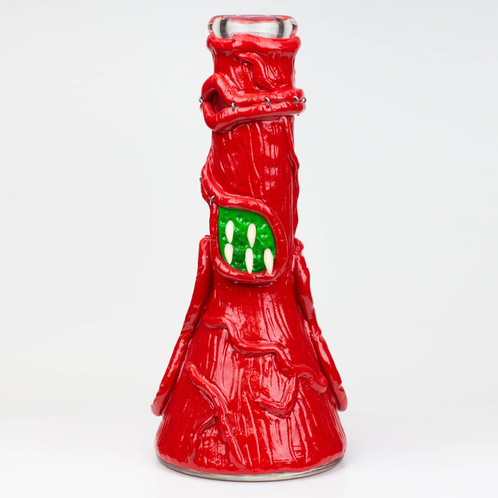 12.5"  Resin 3D artwork 7mm glass beaker water bong [TS101]