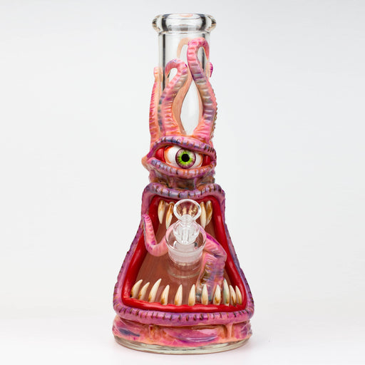 12.5" Resin 3D artwork 7mm glass beaker water bong [TS105] Resin Bong ONE