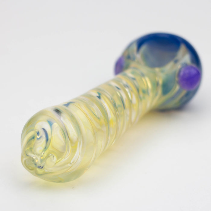 4.5" American color twisted soft glass hand pipe [AM01]
