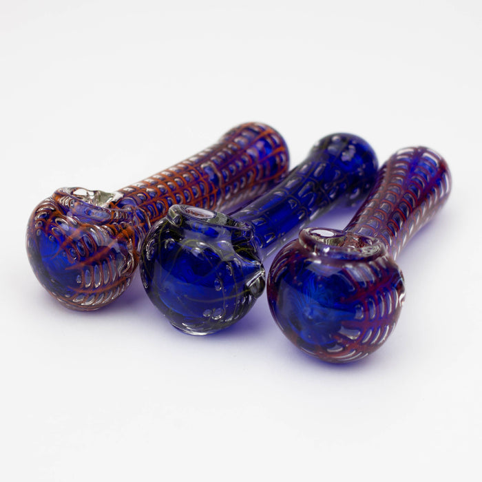 5" Spider web glass hand pipe
