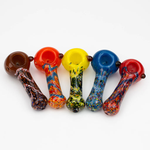 4.5" soft glass hand pipe [AP5221] Glass Pipe ONE