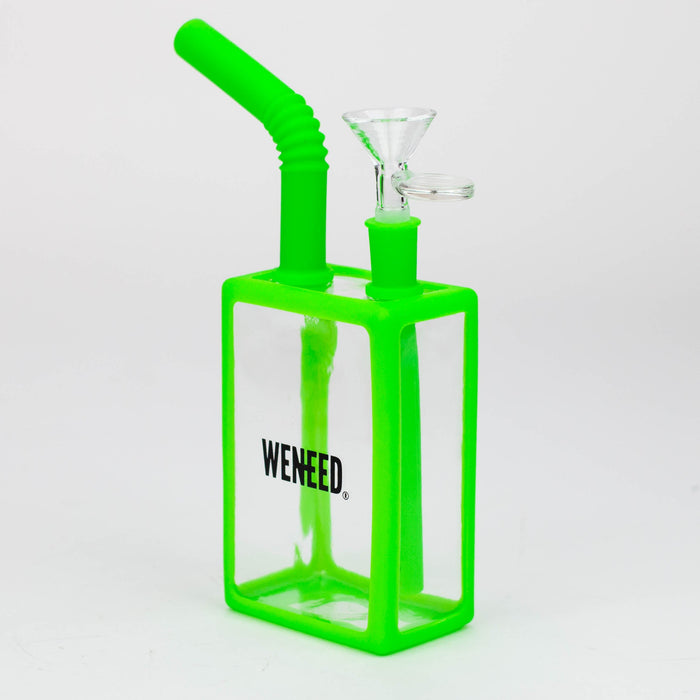 WENEED®- 8" Silicone Juice Box bong Resin · Silicone · Plastic Bong WENEED® Green