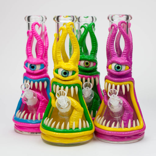 12.5" Resin 3D artwork 7mm glass beaker water bong [TS112] Resin Bong ONE