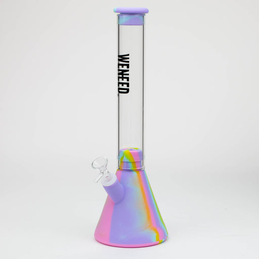 WENEED®- 12" Silicone Glass Beaker bong Resin · Silicone · Plastic Bong WENEED® Pink