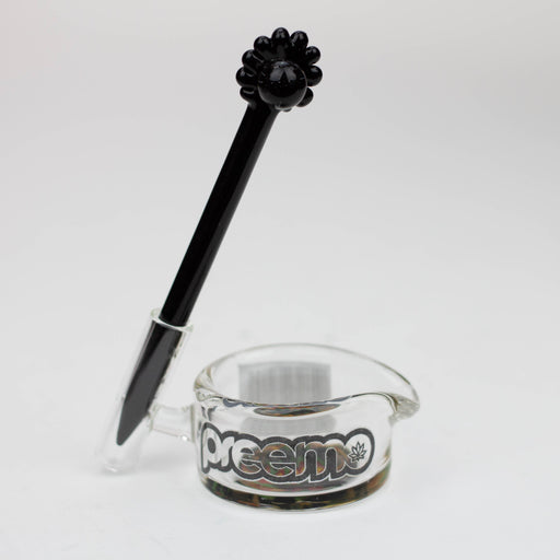 preemo - Glass Dabber and Dish Set [P052] Cap · Dabber · Insert · Clip · Nail preemo Black