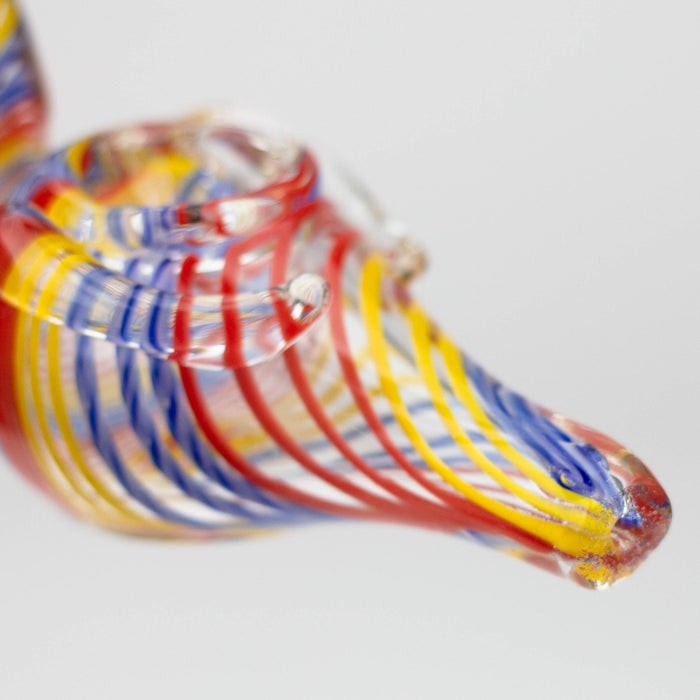 5" Duck glass hand pipe