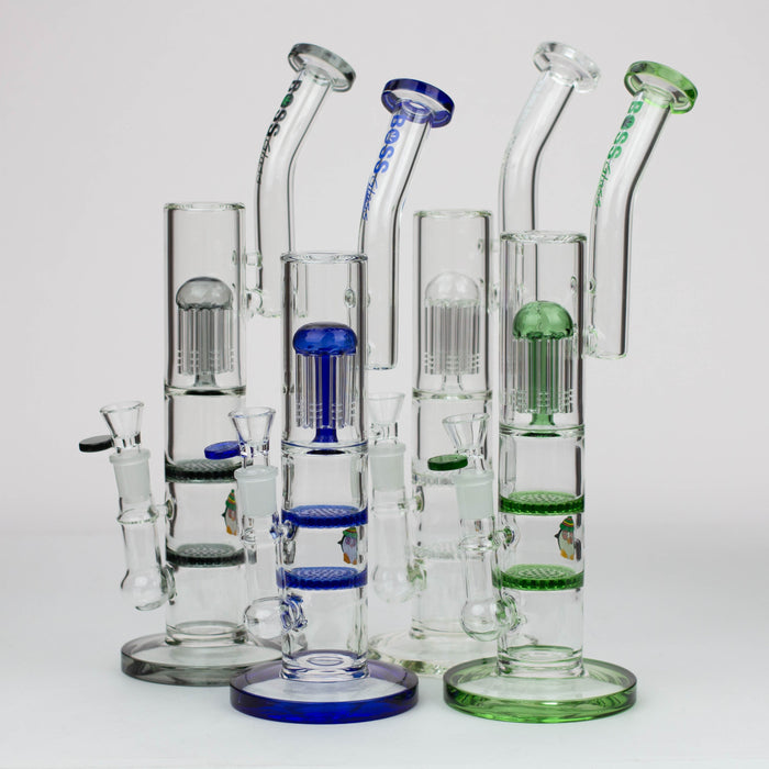 16" tree arm percolator and honeycomb diffuser glass bong [B8] Glass Bong Canadian Distributor