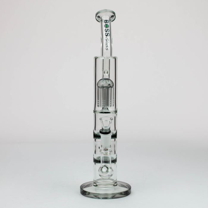 16" tree arm percolator and honeycomb diffuser glass bong [B8] Glass Bong Canadian Distributor