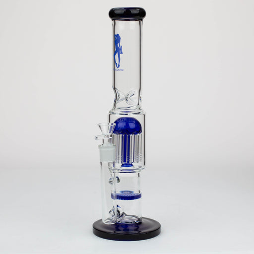 15" Volcano tree arm percolator and honeycomb diffuser glass bong [AK075] Glass Bong Canadian Distributor Blue