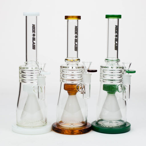 NG-12 inch Frosted Cone Perc Straight [S385] Glass Bong High-End Brands Glass