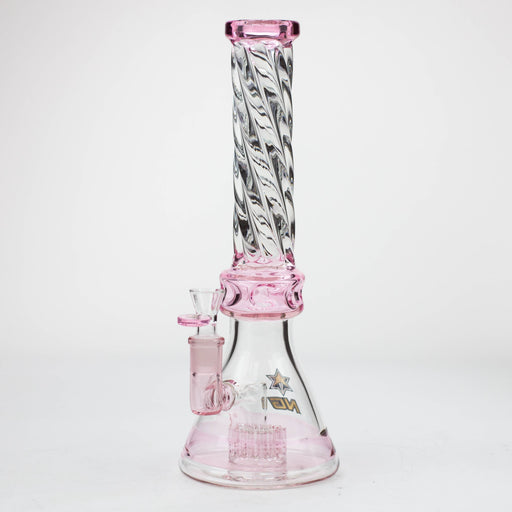 NG-14 inch Spiral Tube Tree Perc Beaker [S357] Glass Bong High-End Brands Glass Pink