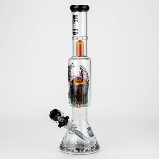 WENEED®-18" Beasts of East Tree Percolator Beaker bong Glass Bong WENEED® Amber