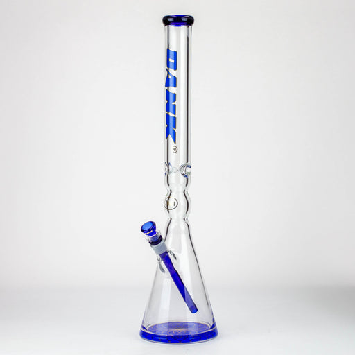24" DANK 7 mm curved tube beaker water bong Glass Bong Northern Aurora Trading Ltd Blue