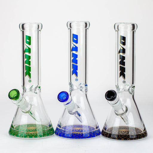 12" DANK 7 mm Thick beaker bong with thick base Glass Bong Northern Aurora Trading Ltd